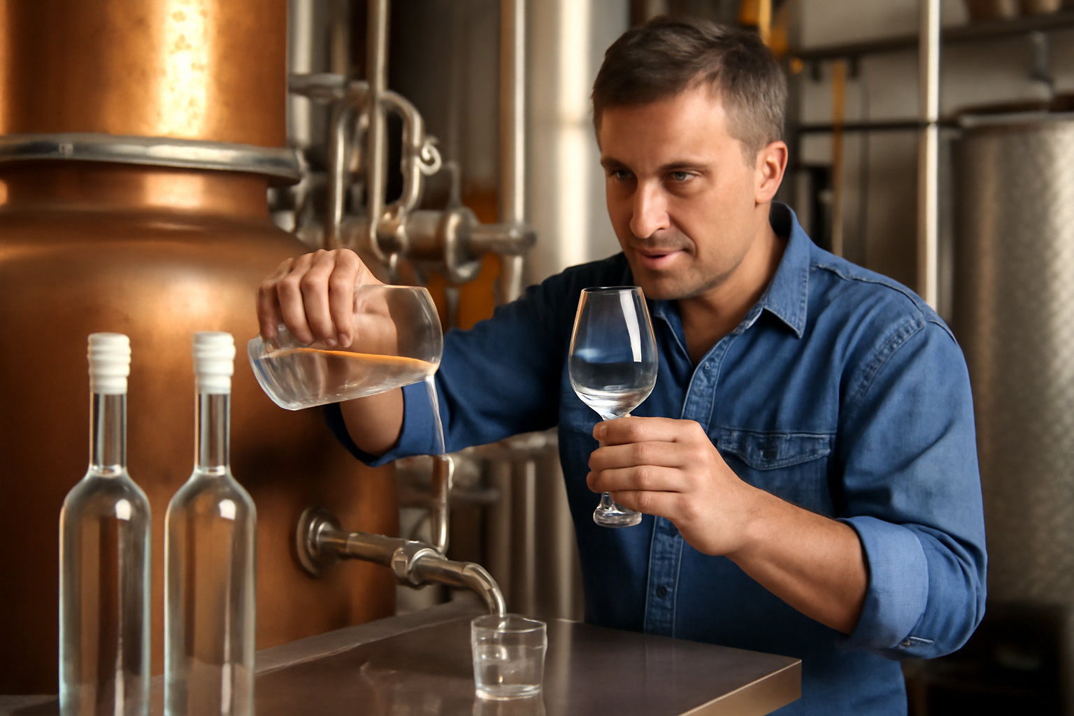 Verdünnung und umfassende Qualitätskontrolle vor der Abfüllung – ouzo herstellung guide